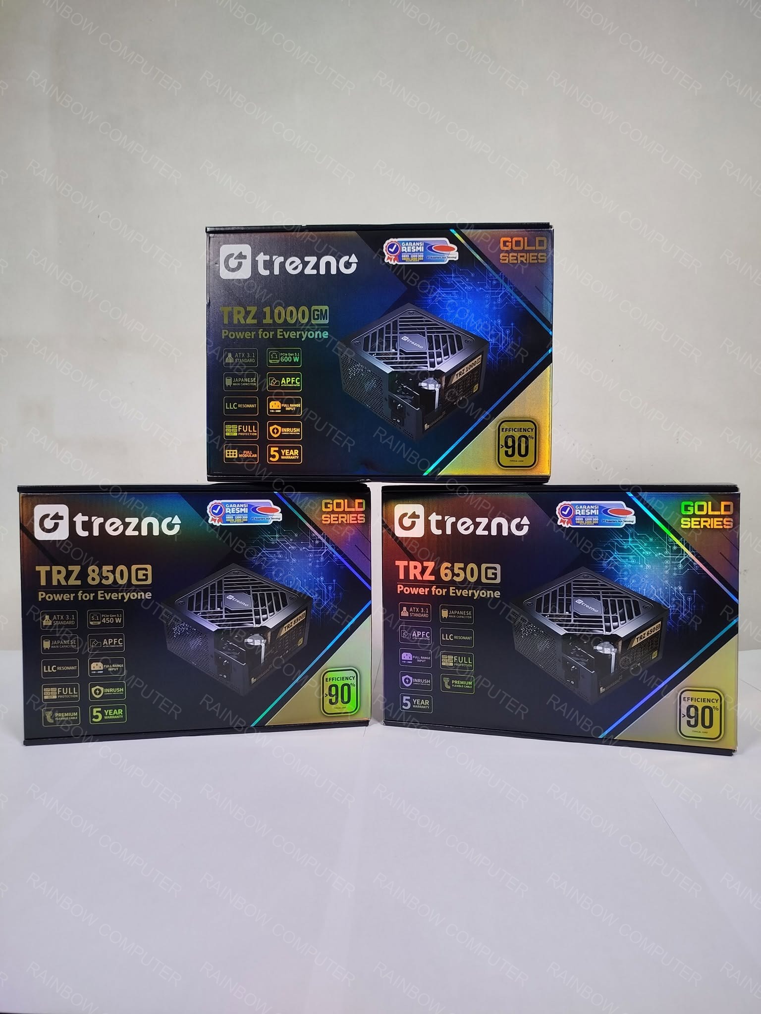 PSU TREZNO 650 750 850 GOLD NEW GARANSI 5 TAHUN
